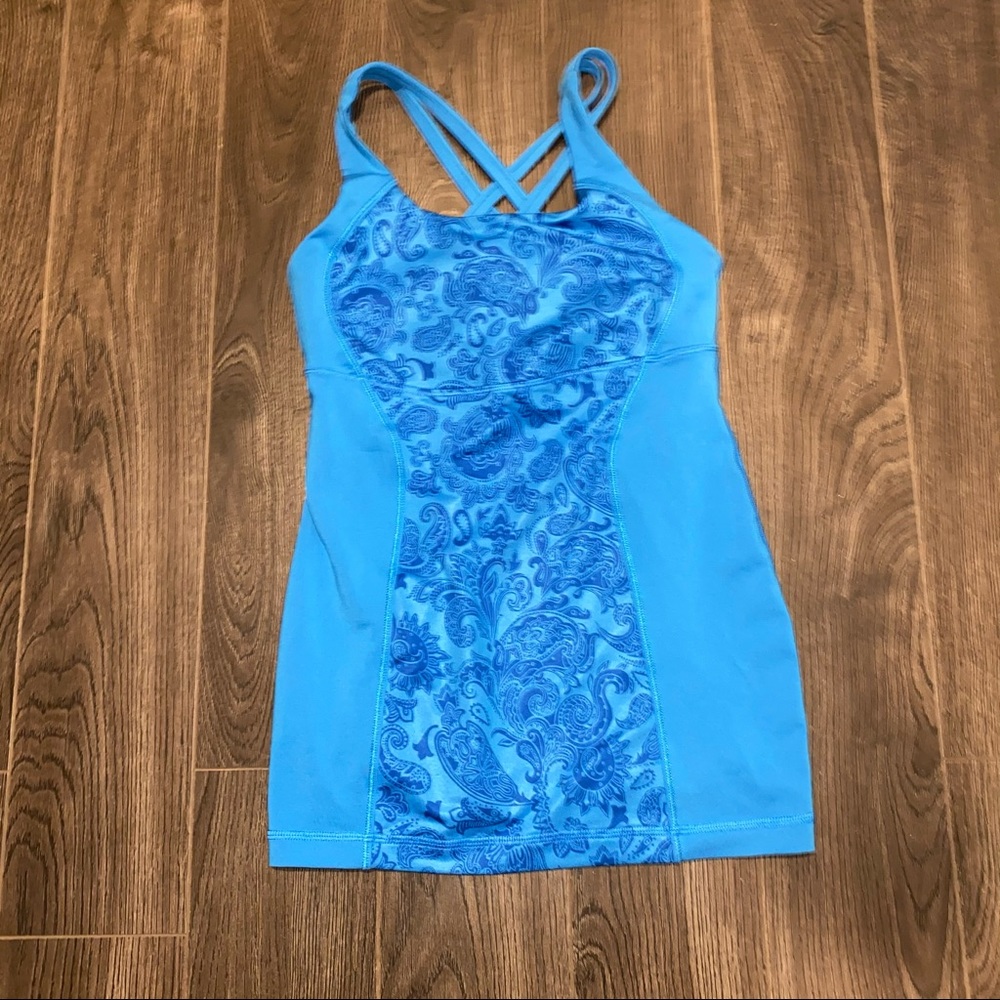 Lululemon blue tank top